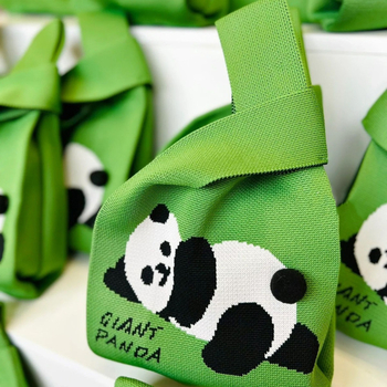 2026 Panda πλεκτή τσάντα ώμου με ρυζο-dumplings και αλατισμένα αυγά πάπιας – αναμνηστικό δώρο κουτί για το Φεστιβάλ των Δράκων