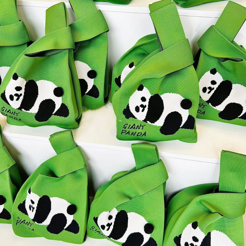 2026 Panda πλεκτή τσάντα ώμου με ρυζο-dumplings και αλατισμένα αυγά πάπιας – αναμνηστικό δώρο κουτί για το Φεστιβάλ των Δράκων