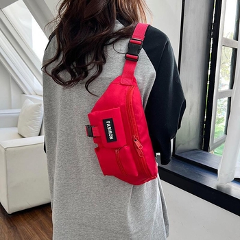Trendová unisex crossbody kabelka, streetwear v kórejskom štýle s hongkonskou atmosférou roku 2025