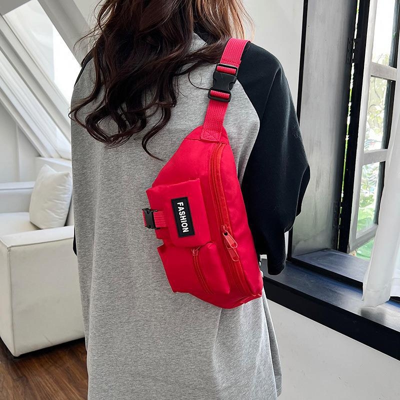 Trendová unisex crossbody kabelka, streetwear v kórejskom štýle s hongkonskou atmosférou roku 2025