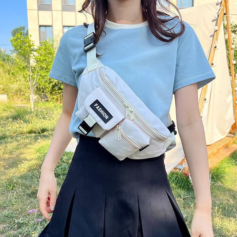 Trendová unisex crossbody kabelka, streetwear v kórejskom štýle s hongkonskou atmosférou roku 2025