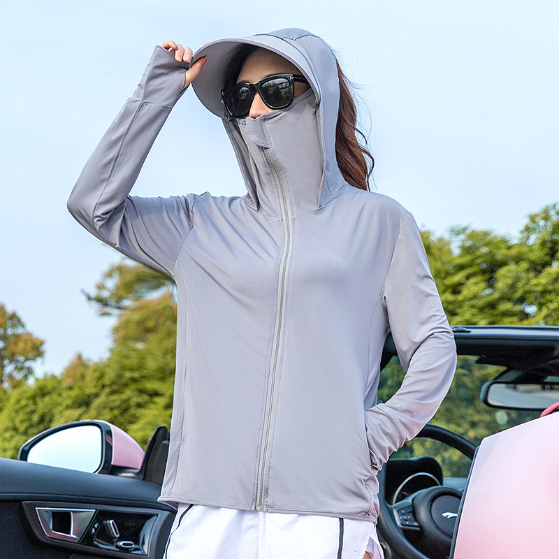 Μπουφάν Ice Silk με UV προστασία, υπερλεπτό και δροσερό για καλοκαίρι σε εξωτερικούς χώρους