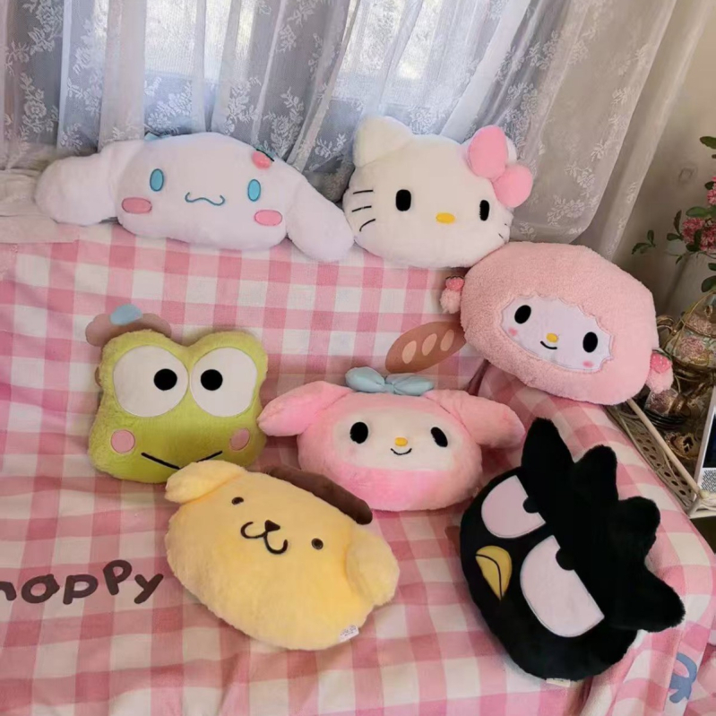 Χαριτωμένο μαξιλαράκι plush με καρτούν για κρεβάτι ή καναπέ, στηρίγμα πλάτης, γέμση PP βαμβάκι