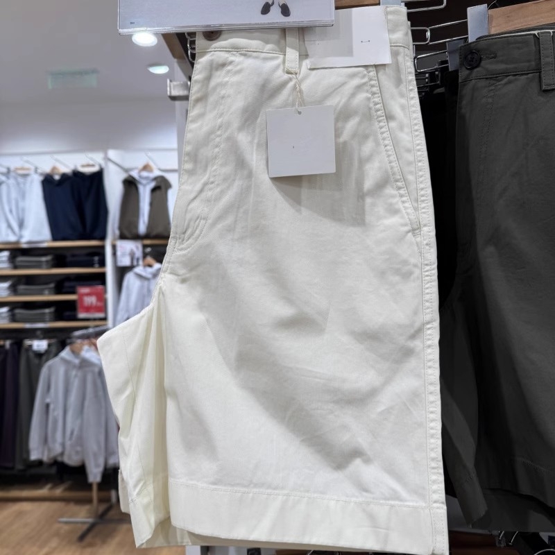 Youjia unisex άνετα σορτς και παντελόνια, γαλακτώδες λευκό, άνοιξη-καλοκαίρι 470619