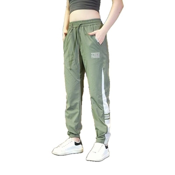 Καλοκαιρινά ultra-light παντελόνια jogger unisex από ice silk, χαλαρή γραμμή με ελαστική μέση και μανσέτες στους αστραγάλους, ευέλικτο casual στυλ