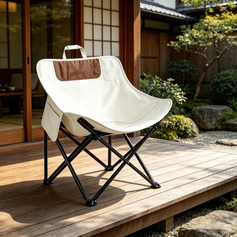 Moon Chair με χαμηλή πλάτη για πικνίκ και κάμπινγκ, φορητή αναδιπλούμενη καρέκλα εξωτερικού χώρου