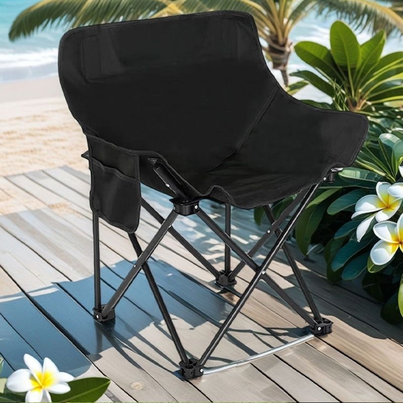 Moon Chair με χαμηλή πλάτη για πικνίκ και κάμπινγκ, φορητή αναδιπλούμενη καρέκλα εξωτερικού χώρου