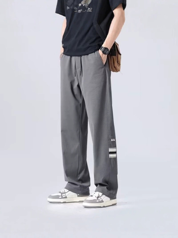 Ανδρικά casual παντελόνια Ice-Silk με γρήγορο στέγνωμα, καλοκαιρινή άνεση, χαλαρή γραμμή και ίσιο πόδι, νέο μοντέρνο στυλ για νέους