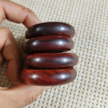 Rosewood διπλής όψης φυλαχτό για προσέλκυση πλούτου, φορητό χειροποίητο ξύλινο διακοσμητικό
