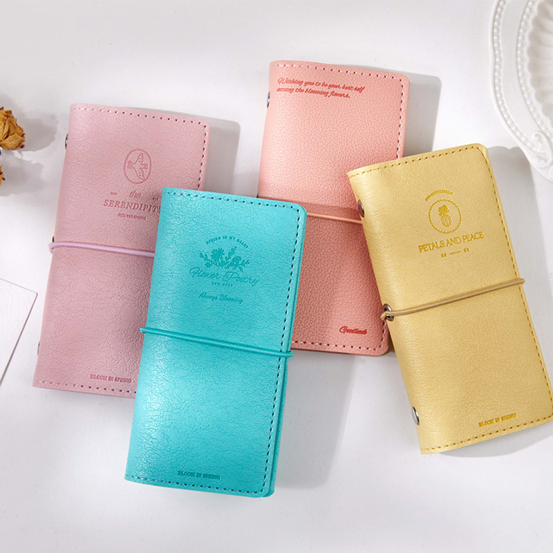 Shiguang M5 σημειωματάριο με εξώφυλλο PU δέρμα, σελίδες με χρυσό φύλλο και αναδιπλούμενες σελίδες, δημιουργικό και μοντέρνο σημειωματάριο