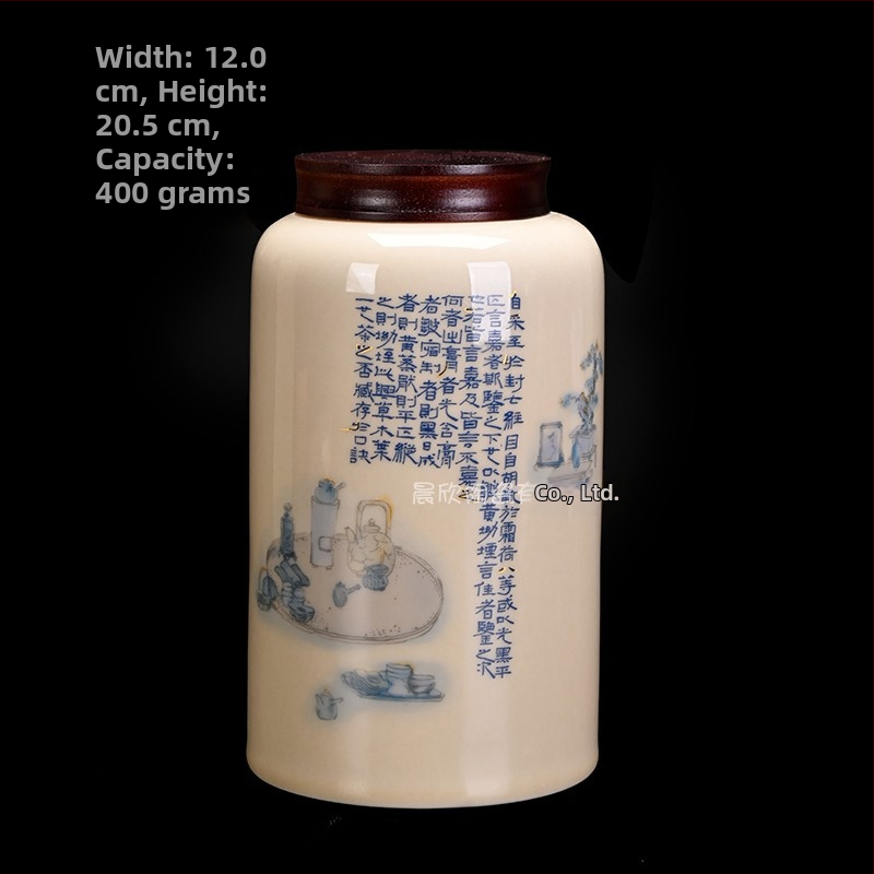 Darčeková krabička z porcelánového čajového kanistra s arómou žltého čaju a výberom zelených čajov: Yu Lu, Longjing, Bi Luo Chun, Maojian, Tieguanyin