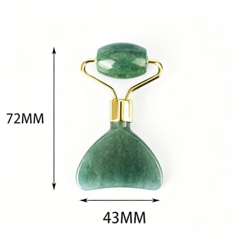 Rózsaszín kristály szemmasszírozó és gua sha – mini kettős funkciójú szépségkészülék