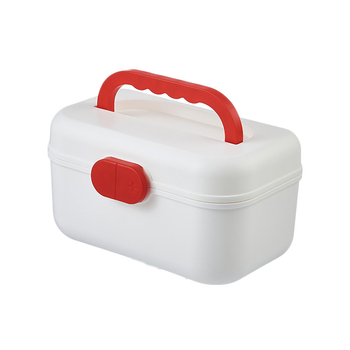 Cutie de medicamente pentru uz casnic, capacitate mare, organizator dublu pentru prim ajutor și cosmetice