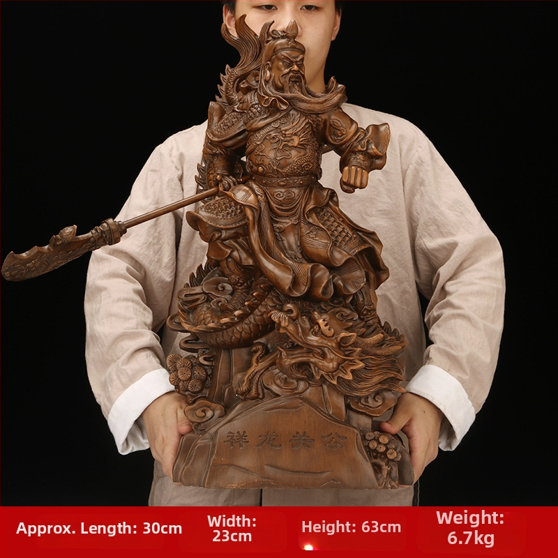 Socha Guan Yu, živicová socha v čínskom štýle do kancelárskej haly, obchodný darček