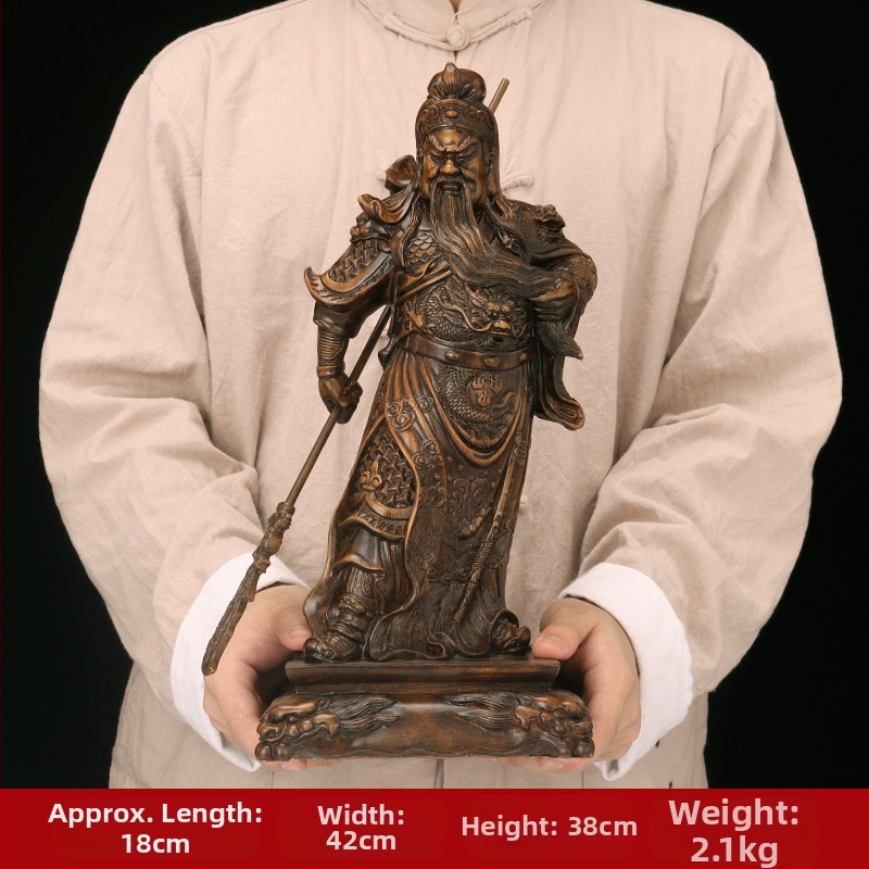 Socha Guan Yu, živicová socha v čínskom štýle do kancelárskej haly, obchodný darček