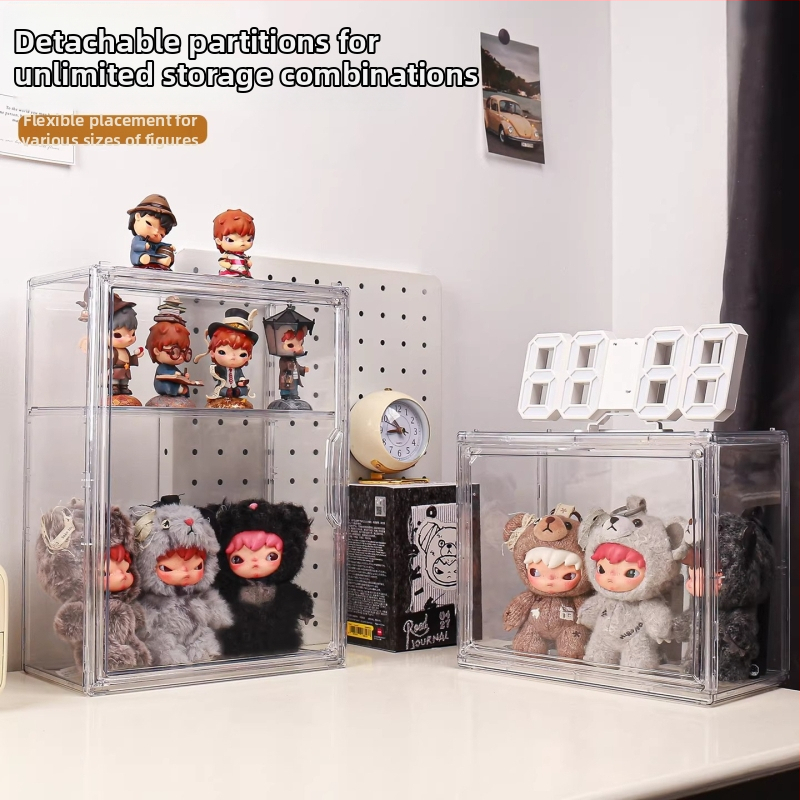 Vitrína na figúrky Hirono Blind Box s krytom proti prachu
