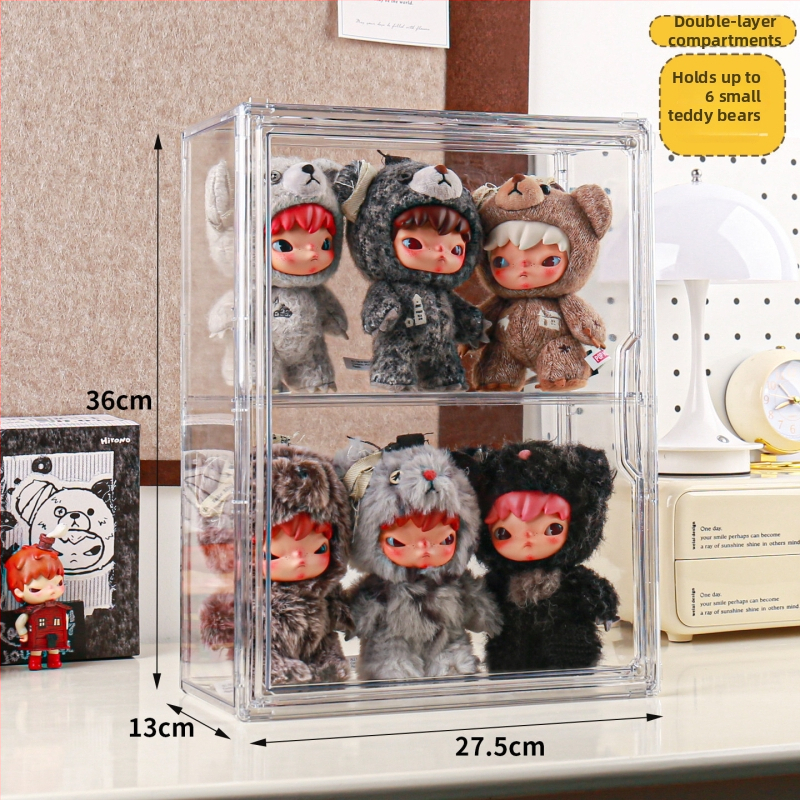 Vitrína na figúrky Hirono Blind Box s krytom proti prachu
