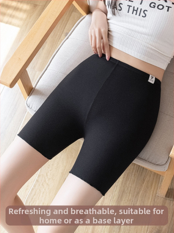 Dámske bezpečnostné šortky z modalu – letné, ľahké 3/4 dĺžky, nepriehľadné, slim strih, plus size