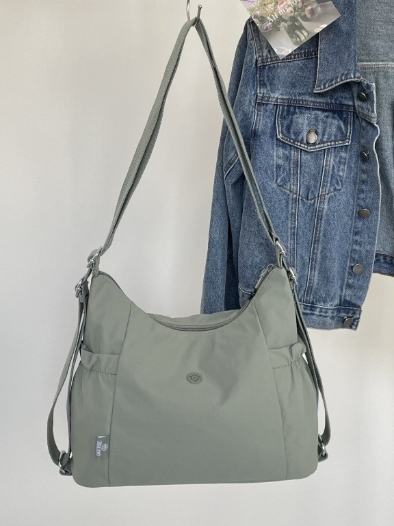 Νάιλον γυναικεία τσάντα tote με μεγάλο χώρο, casual στυλ, πολλές επιλογές μεταφοράς (tote, ώμος, crossbody, σακίδιο)