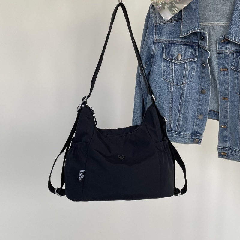 Νάιλον γυναικεία τσάντα tote με μεγάλο χώρο, casual στυλ, πολλές επιλογές μεταφοράς (tote, ώμος, crossbody, σακίδιο)