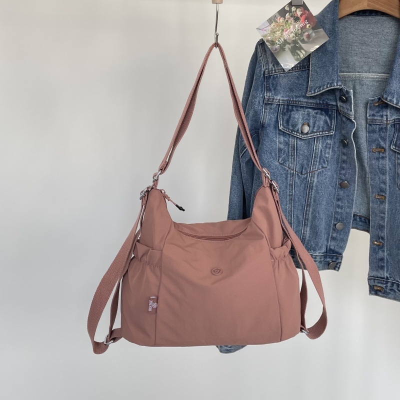 Νάιλον γυναικεία τσάντα tote με μεγάλο χώρο, casual στυλ, πολλές επιλογές μεταφοράς (tote, ώμος, crossbody, σακίδιο)