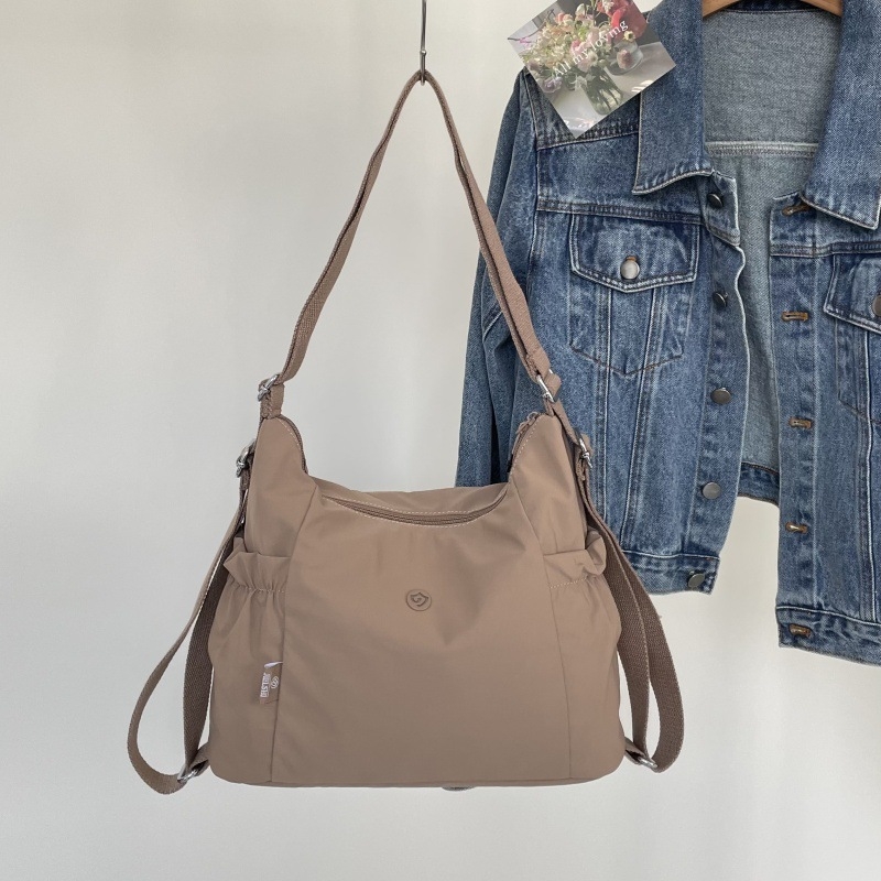 Νάιλον γυναικεία τσάντα tote με μεγάλο χώρο, casual στυλ, πολλές επιλογές μεταφοράς (tote, ώμος, crossbody, σακίδιο)