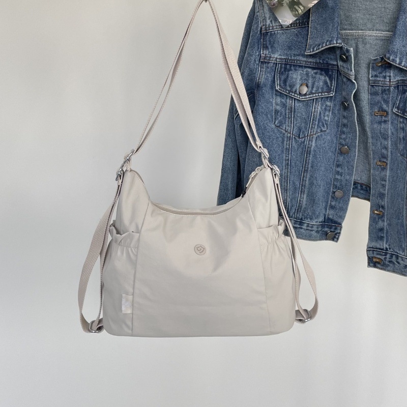 Νάιλον γυναικεία τσάντα tote με μεγάλο χώρο, casual στυλ, πολλές επιλογές μεταφοράς (tote, ώμος, crossbody, σακίδιο)