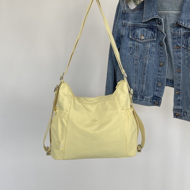 Νάιλον γυναικεία τσάντα tote με μεγάλο χώρο, casual στυλ, πολλές επιλογές μεταφοράς (tote, ώμος, crossbody, σακίδιο)