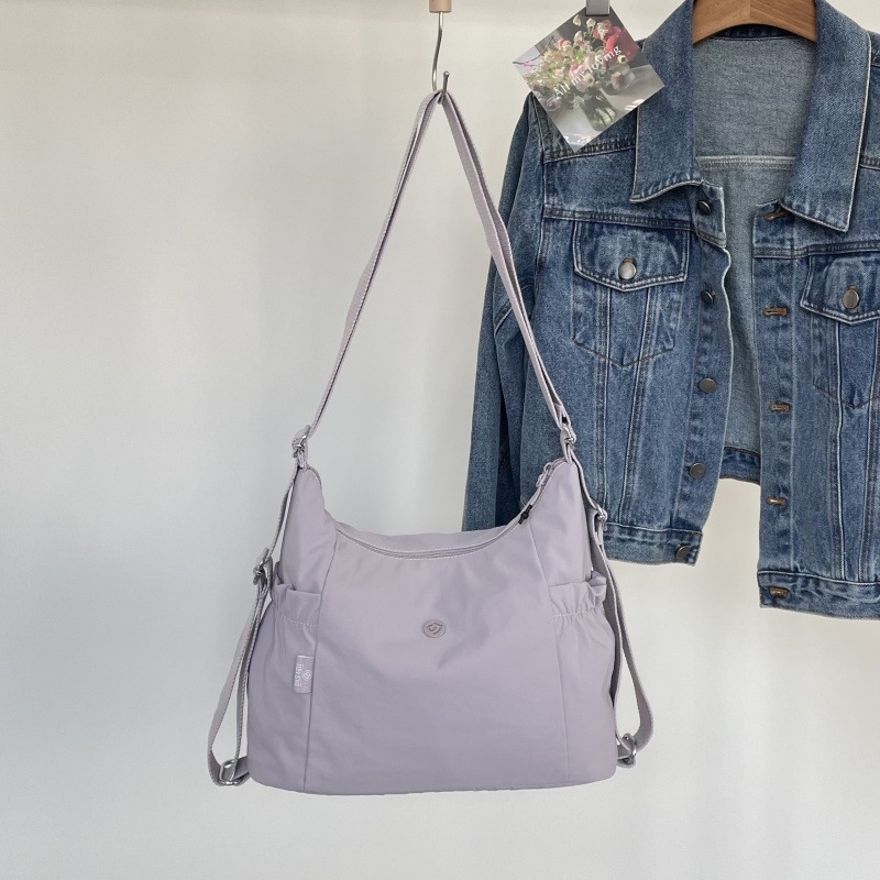 Νάιλον γυναικεία τσάντα tote με μεγάλο χώρο, casual στυλ, πολλές επιλογές μεταφοράς (tote, ώμος, crossbody, σακίδιο)
