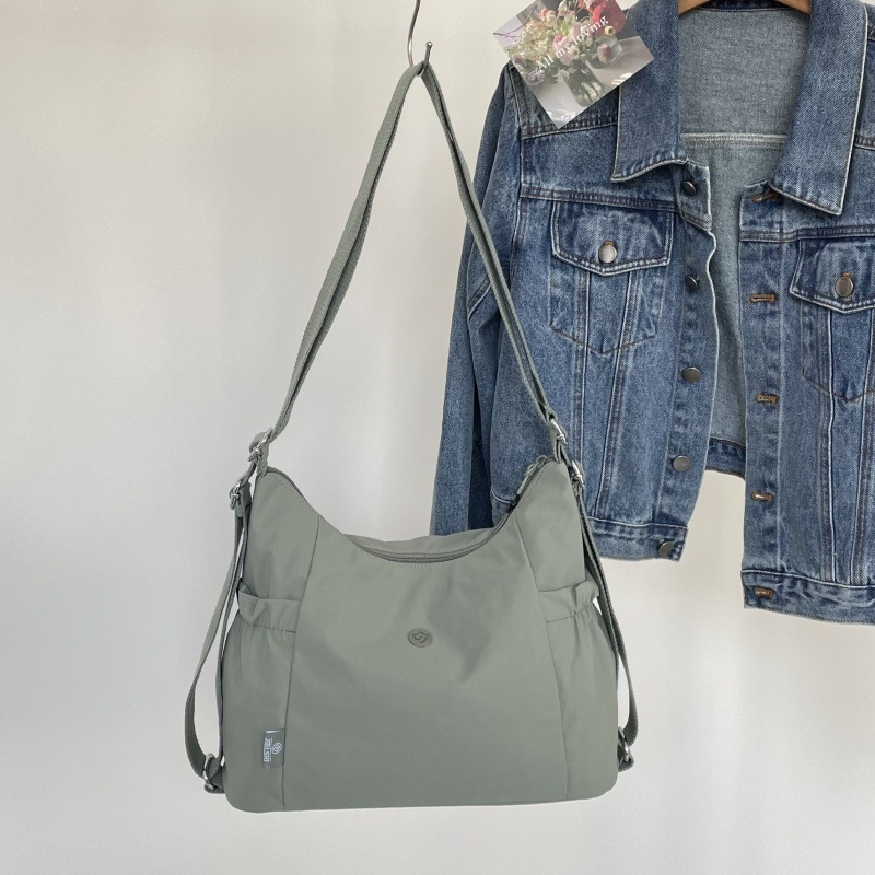 Νάιλον γυναικεία τσάντα tote με μεγάλο χώρο, casual στυλ, πολλές επιλογές μεταφοράς (tote, ώμος, crossbody, σακίδιο)