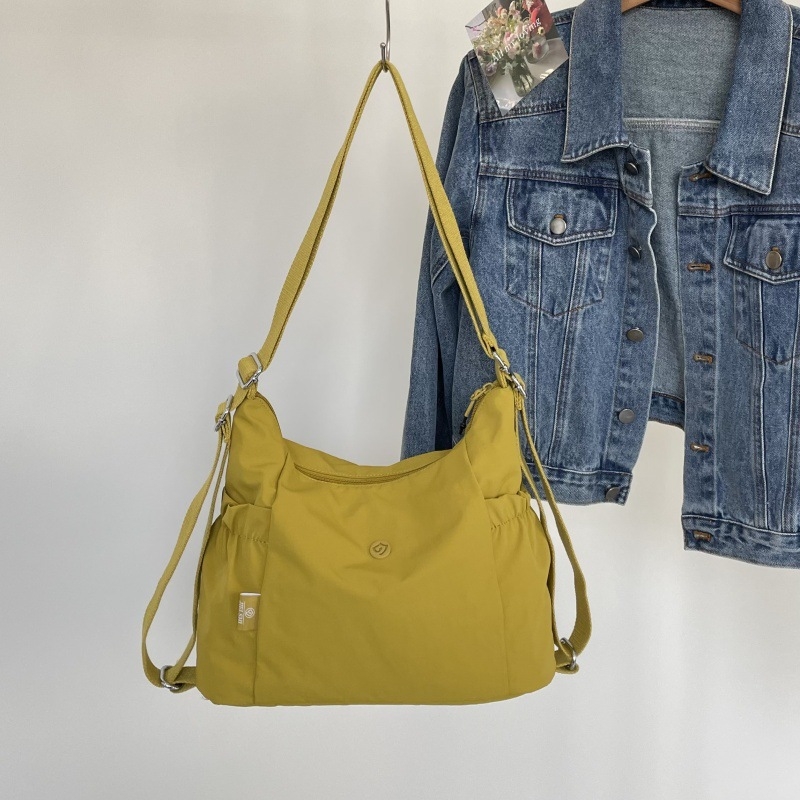 Νάιλον γυναικεία τσάντα tote με μεγάλο χώρο, casual στυλ, πολλές επιλογές μεταφοράς (tote, ώμος, crossbody, σακίδιο)