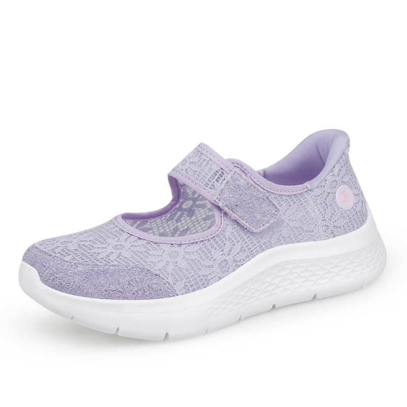 Női Slip-On sétacipő, lélegző hálós felsőrész, mindennapi viselet, könnyű, csúszásmentes talp, széles méretek