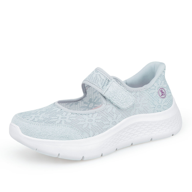 Női Slip-On sétacipő, lélegző hálós felsőrész, mindennapi viselet, könnyű, csúszásmentes talp, széles méretek