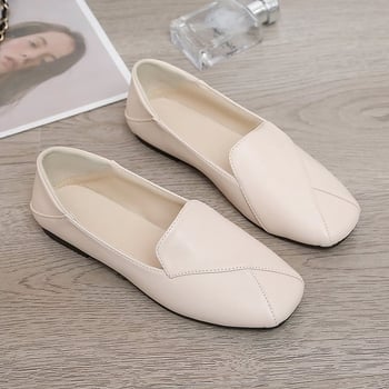 Γυναικείοι loafers, 2026 μοντέλο, βρετανικό στυλ, μαλακό δέρμα, χαμηλό τακούνι