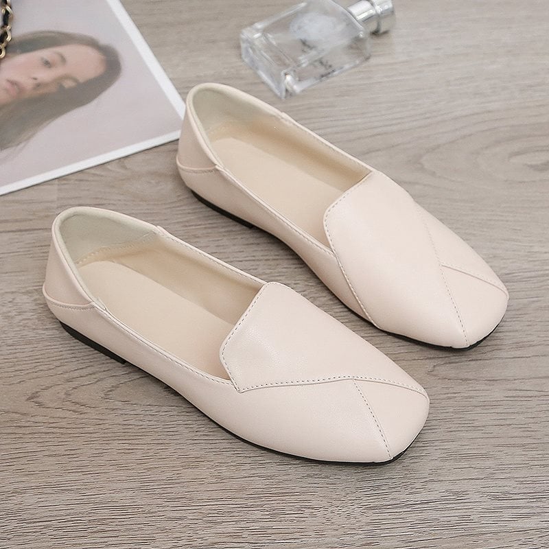 Γυναικείοι loafers, 2026 μοντέλο, βρετανικό στυλ, μαλακό δέρμα, χαμηλό τακούνι