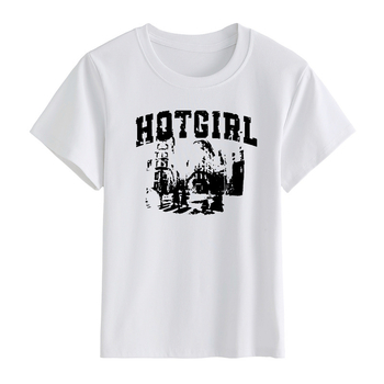 Μαύρο γυναικείο T-shirt από βαμβάκι με κοντά μανίκια, φαρδιά γραμμή, στρογγυλός λαιμός, εκτύπωση με γράμματα, καλοκαίρι, κομψό επαγγελματικό στυλ