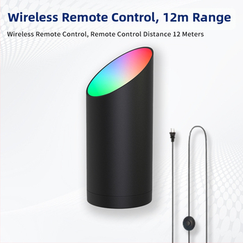 RGB LED rohové svetlo s ambientným osvetlením, diaľkové ovládanie, časovač, stmievateľné, skosené bodové svetlo, stojaca lampa s nožným spínačom