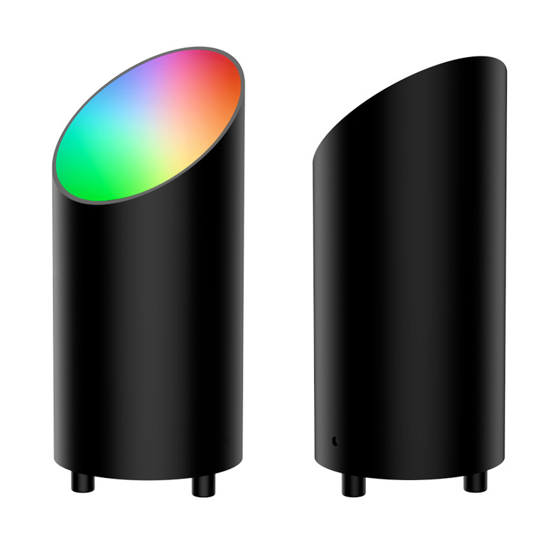 RGB LED γωνιακό φως με περιβαλλοντικό φωτισμό, τηλεκοντρόλ, χρονόμετρο, ρυθμιζόμενος δέσμος σε κλίση, φωτιστικό δαπέδου με διακόπτη ποδιού