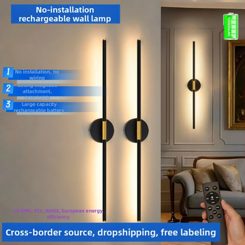 Nabíjateľné predné svetlo do kúpeľňového zrkadla s dotykovým vypínačom, magnetická LED nástenná lampa – moderná minimalistická