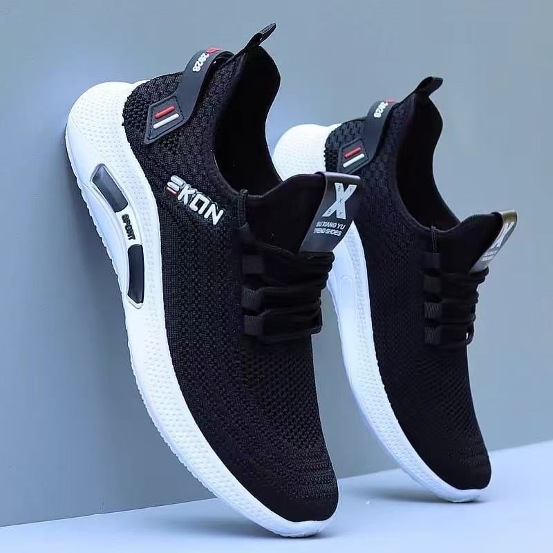 Ανδρικά Slip-On παπούτσια με άνω μέρος από δίχτυ, καλοκαίρι 2025, ελαφριά, αντι-οσμών, αθλητικά-καθημερινά παπούτσια με μαλακή σόλα, λευκά