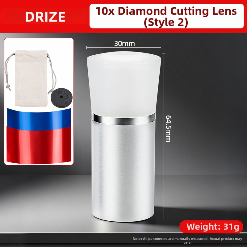 Prehliadač výbrusov Diamond Eight Hearts Eight Arrows s 10-násobným zväčšením – mikroskop s vysokým rozlíšením na identifikáciu diamantov