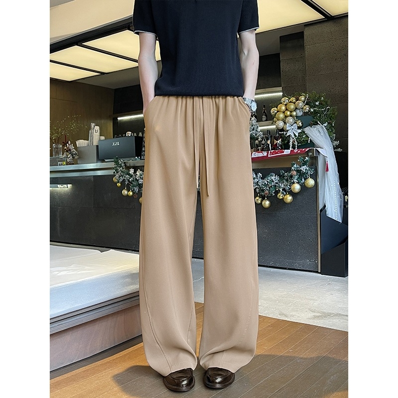 Unisex παντελόνια με ψηλή μέση και ίσια γραμμή, φαρδιά και αναπνέοντα για καθημερινή χρήση.