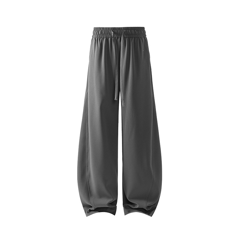 Unisex παντελόνια με ψηλή μέση και ίσια γραμμή, φαρδιά και αναπνέοντα για καθημερινή χρήση.