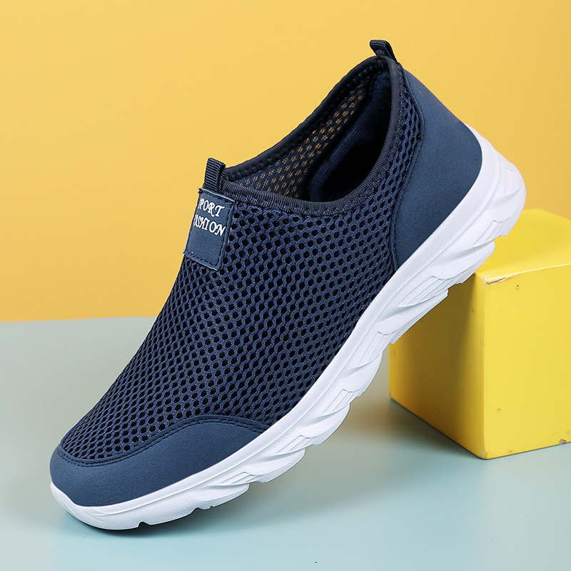 Ανδρικά παπούτσια Fly-Knit από διχτυωτό ύφασμα, καλοκαιρινά, αναπνεύσιμα casual παπούτσια για περπάτημα
