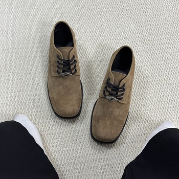 Pantofi Derby pentru bărbați - eleganți, de înaltă calitate, business formal, stil britanic casual, versatil, creștere înălțime, șireturi