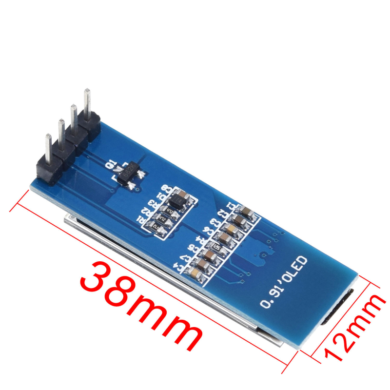 Μονάδα οθόνης OLED LCD 0.91 ιντσών, οθόνη 128×32, συμβατό με 3.3V-5V