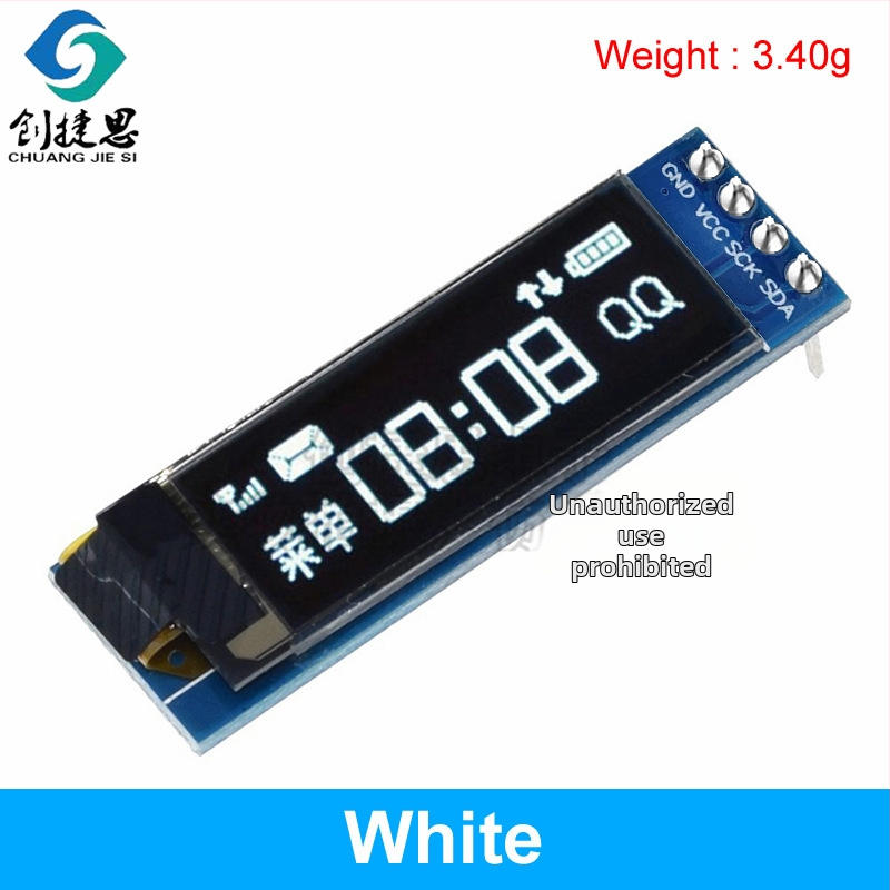 Μονάδα οθόνης OLED LCD 0.91 ιντσών, οθόνη 128×32, συμβατό με 3.3V-5V