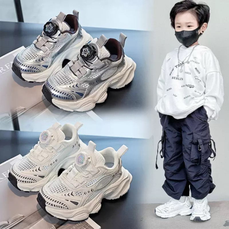 Παιδικά παπούτσια με διχτυωτό άνω μέρος – Unisex dad shoes στυλ, καλοκαίρι 2025