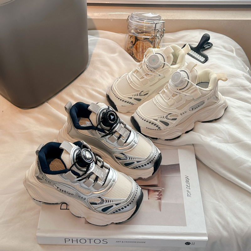 Παιδικά παπούτσια με διχτυωτό άνω μέρος – Unisex dad shoes στυλ, καλοκαίρι 2025