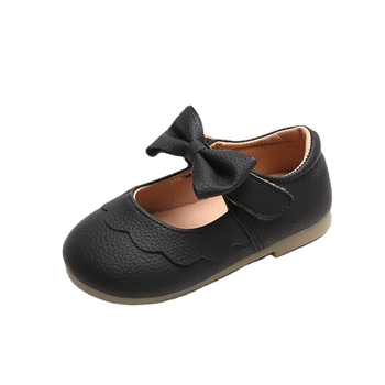 Mai Gu Beibi Pantofi copii cu fundă, stil prințesă, Velcro, talpă moale, PU respirabil, stil coreean, primăvara 2025